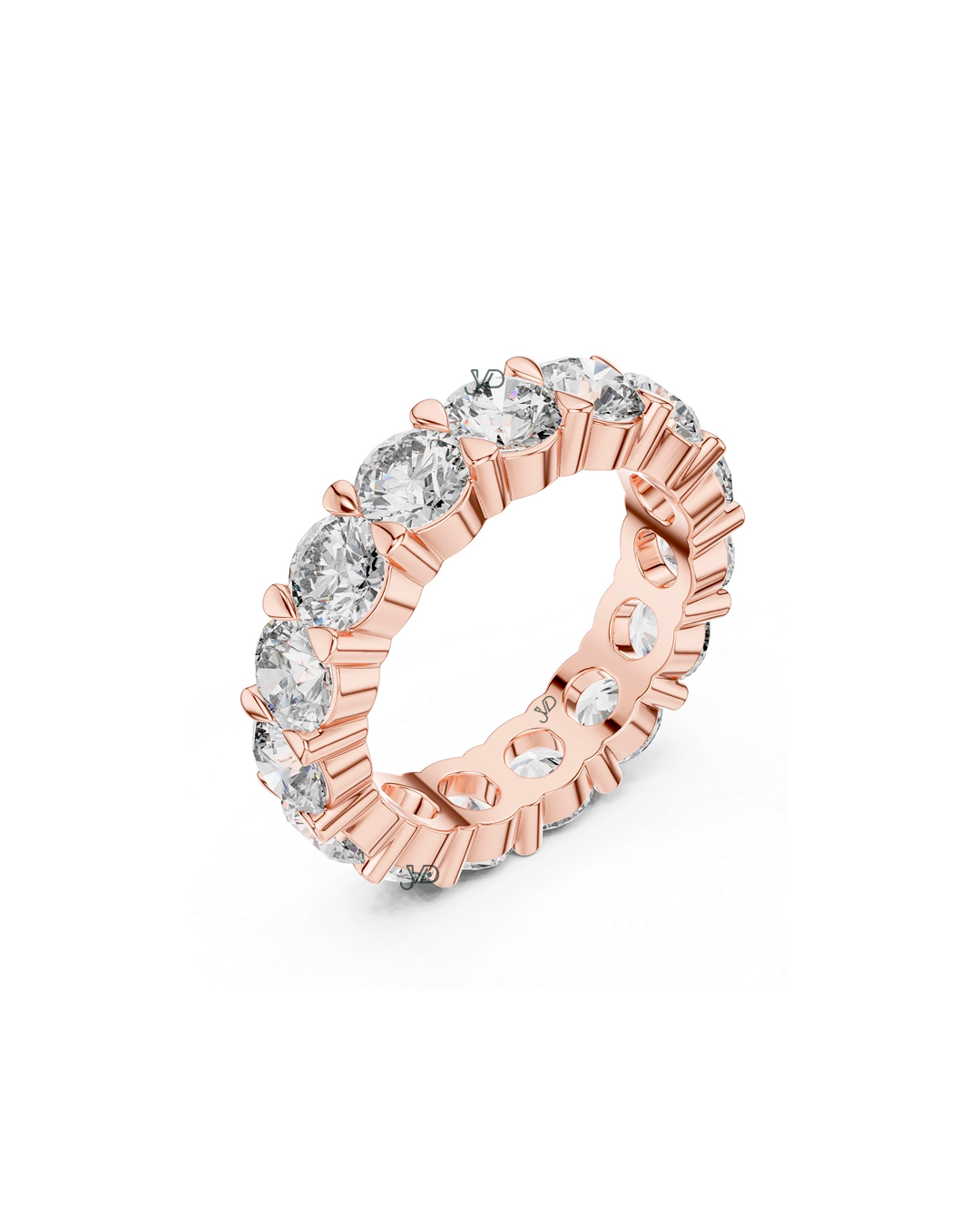 Luxury Round Cut Diamond Eternity Ring | Lab-Grown Diamond Full Band Ring | JVDSON