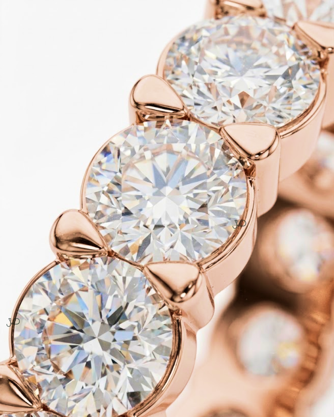 Round Cut Diamond Eternity Ring | Lab-Grown Diamond Full Band Ring | JVDSON thumbnail