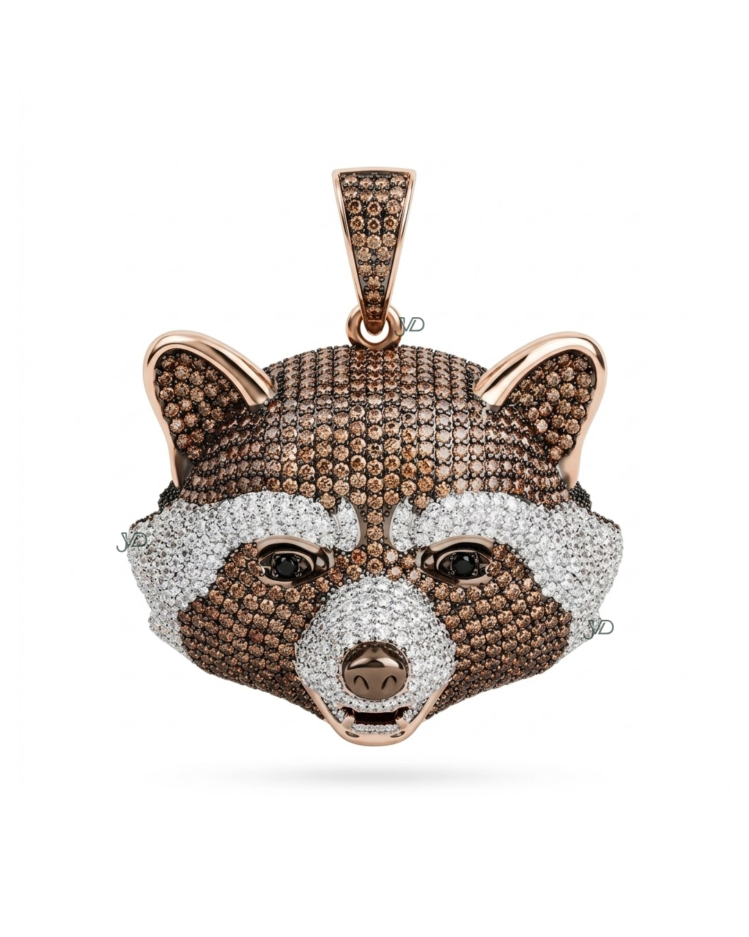 JVDSON Panda Sovereign Pendant – Custom Diamond Red Panda Hip Hop Pendant | JVDSON