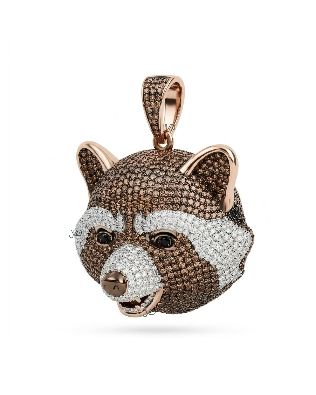 JVDSON Panda Sovereign Pendant – Custom Diamond Red Panda Hip Hop Pendant | JVDSON thumbnail