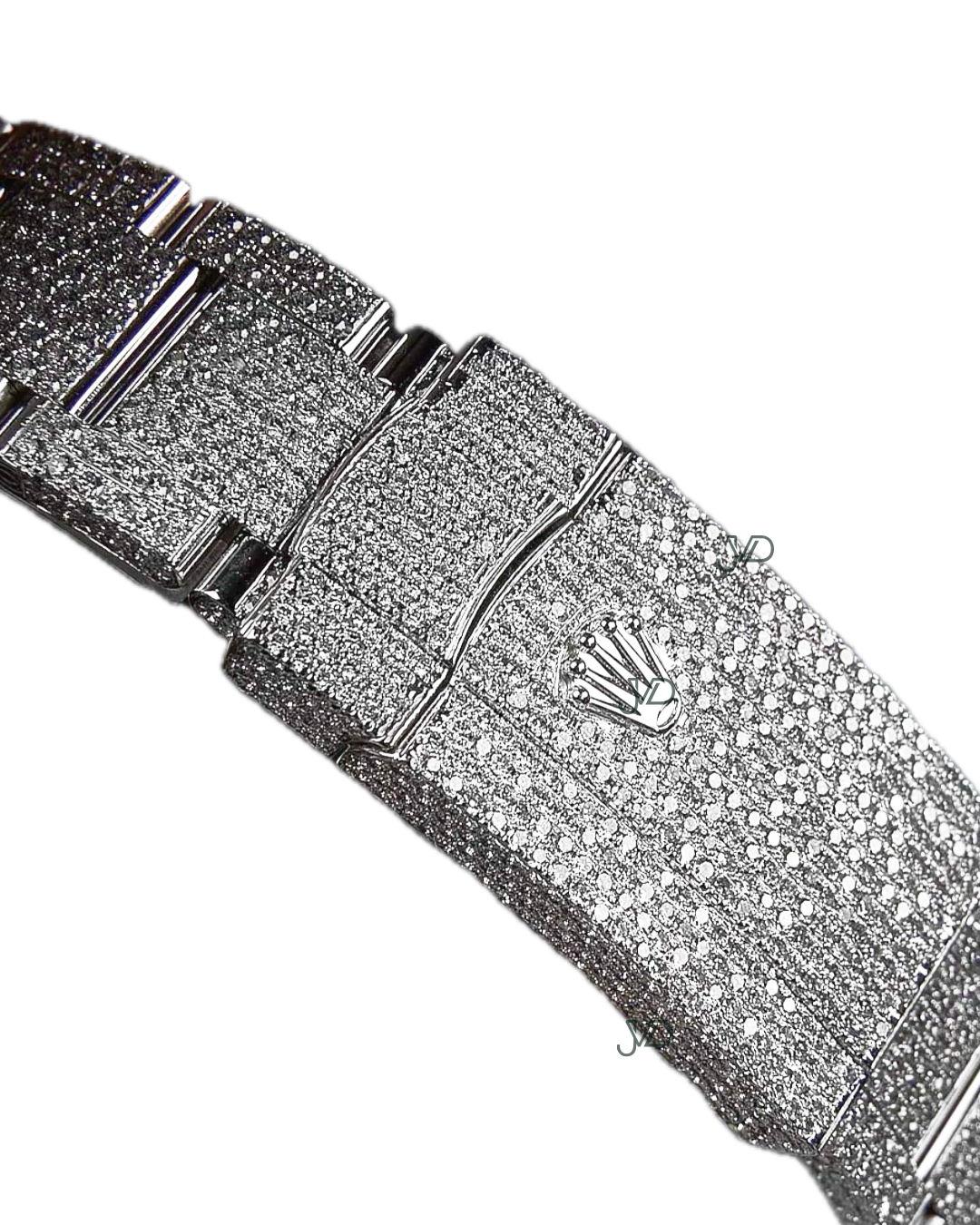 JVDSON Datejust 41 - Oystersteel - Mint Green - Custom Pavé Diamond Set - Oyster thumbnail