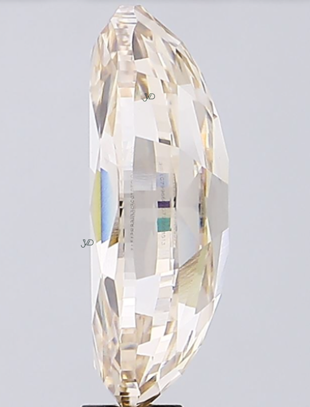 25.14 Carat Light Brown Oval Lab-Grown Diamond | IGI Certified | JVDSON thumbnail