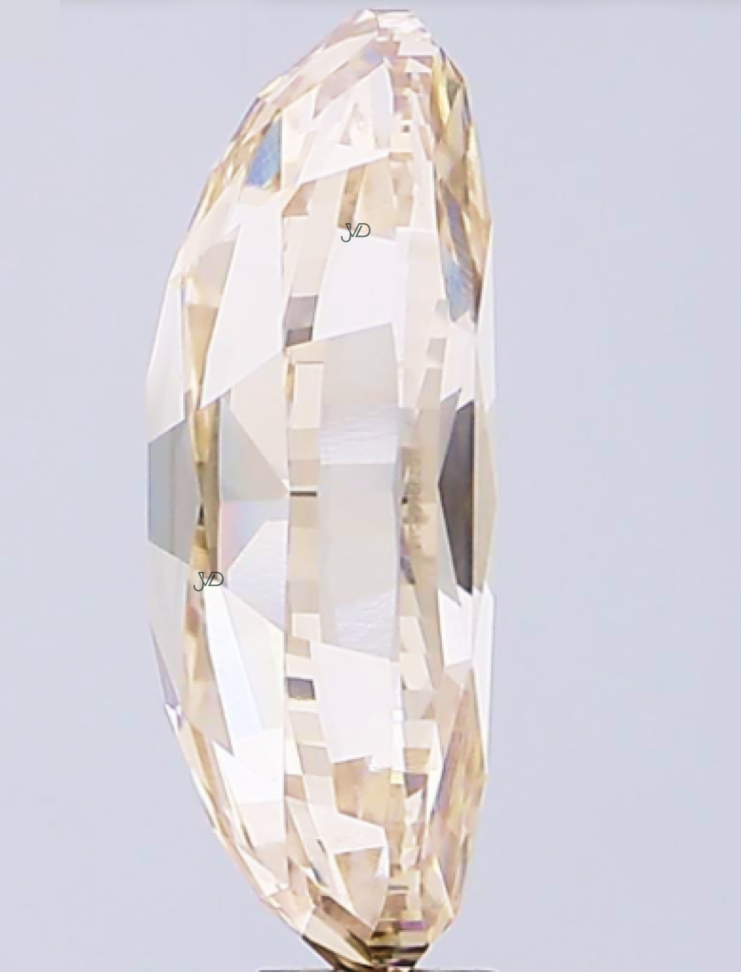 25.14 Carat Light Brown Oval Lab-Grown Diamond | IGI Certified | JVDSON thumbnail